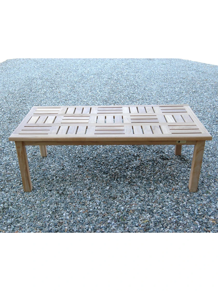 Basketweave Rectangular Table, Large - Image 2