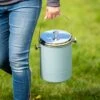 Large Painted Stainless Steel Compost Pail