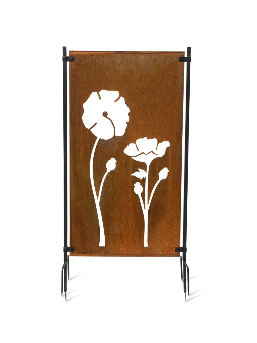 Poppy Corten Steel Screen - Image 4