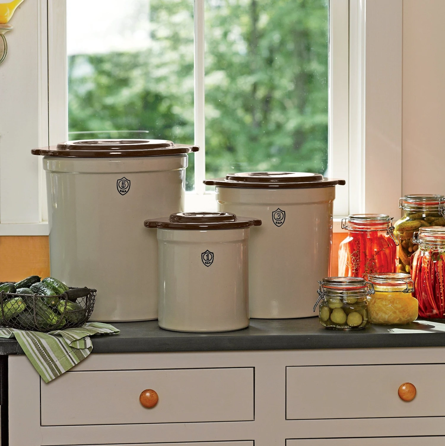 Stoneware Crock Covers - Image 2