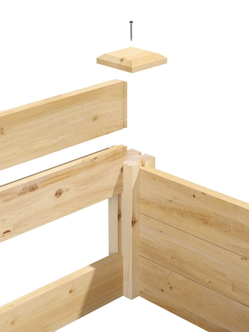 2-Tier Pine Raised Garden Bed, 4'x8' - Image 6