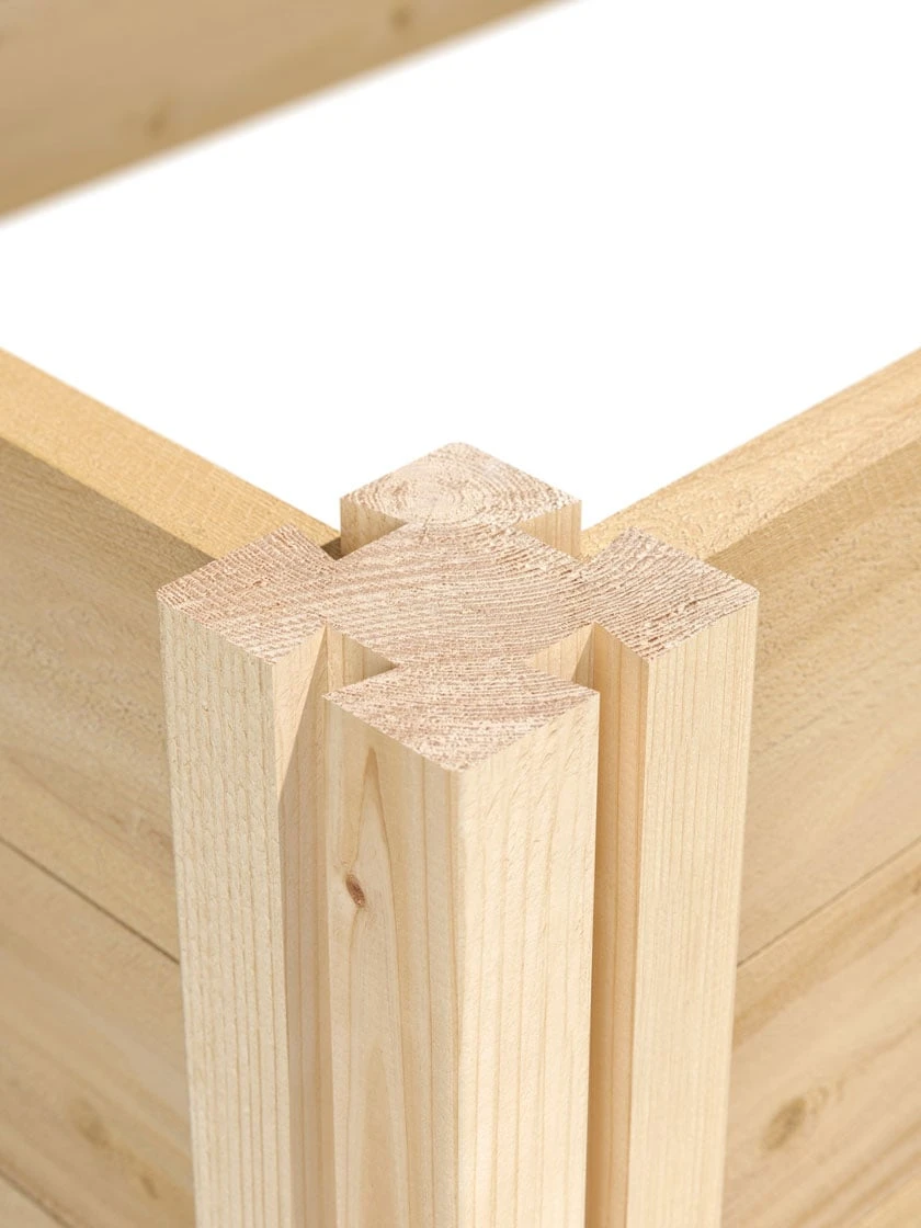 2-Tier Pine Raised Garden Bed, 4'x8' - Image 4