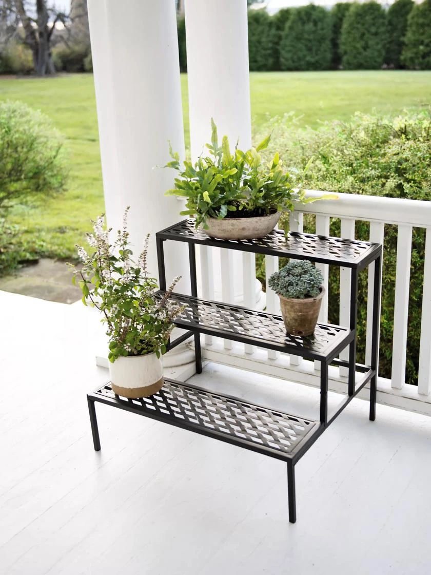 Rectangular Lattice Plant Stand - Image 3
