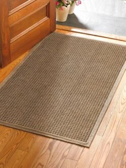 Squares Water Glutton Doormat, 35" X 59"