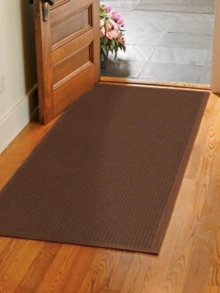 Squares Water Glutton Runner Mat, 36" X 84"