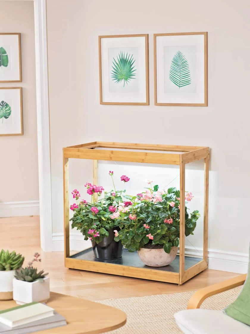 Medium Bamboo LED Grow Light Garden - Image 9