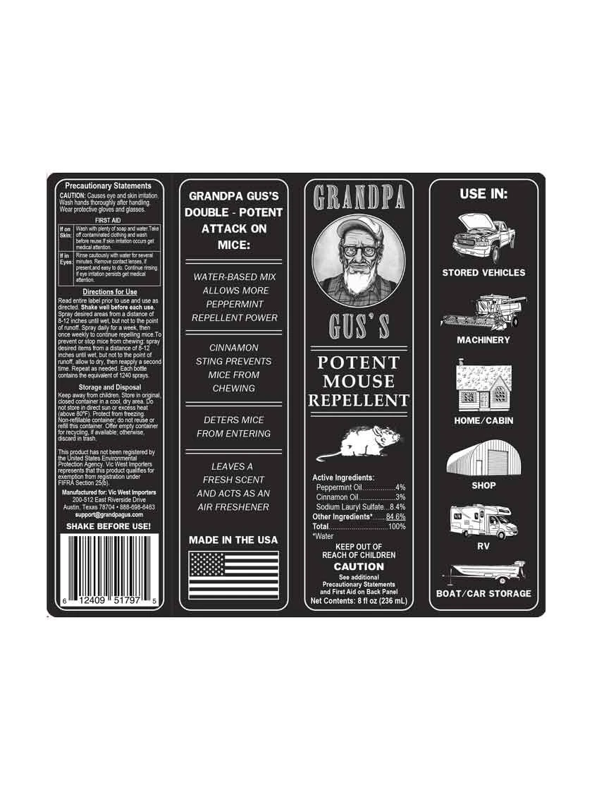 Grandpa Gus's Mouse Repellent Spray - Image 2