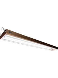T5 Designer 2-Tube Fixture With Bulbs, 4'