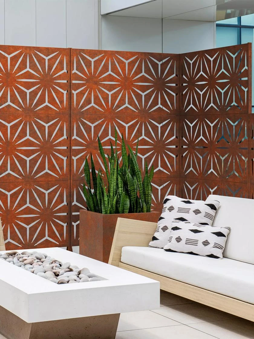 Veradek 3-Panel Privacy Screen Set, Star - Image 5