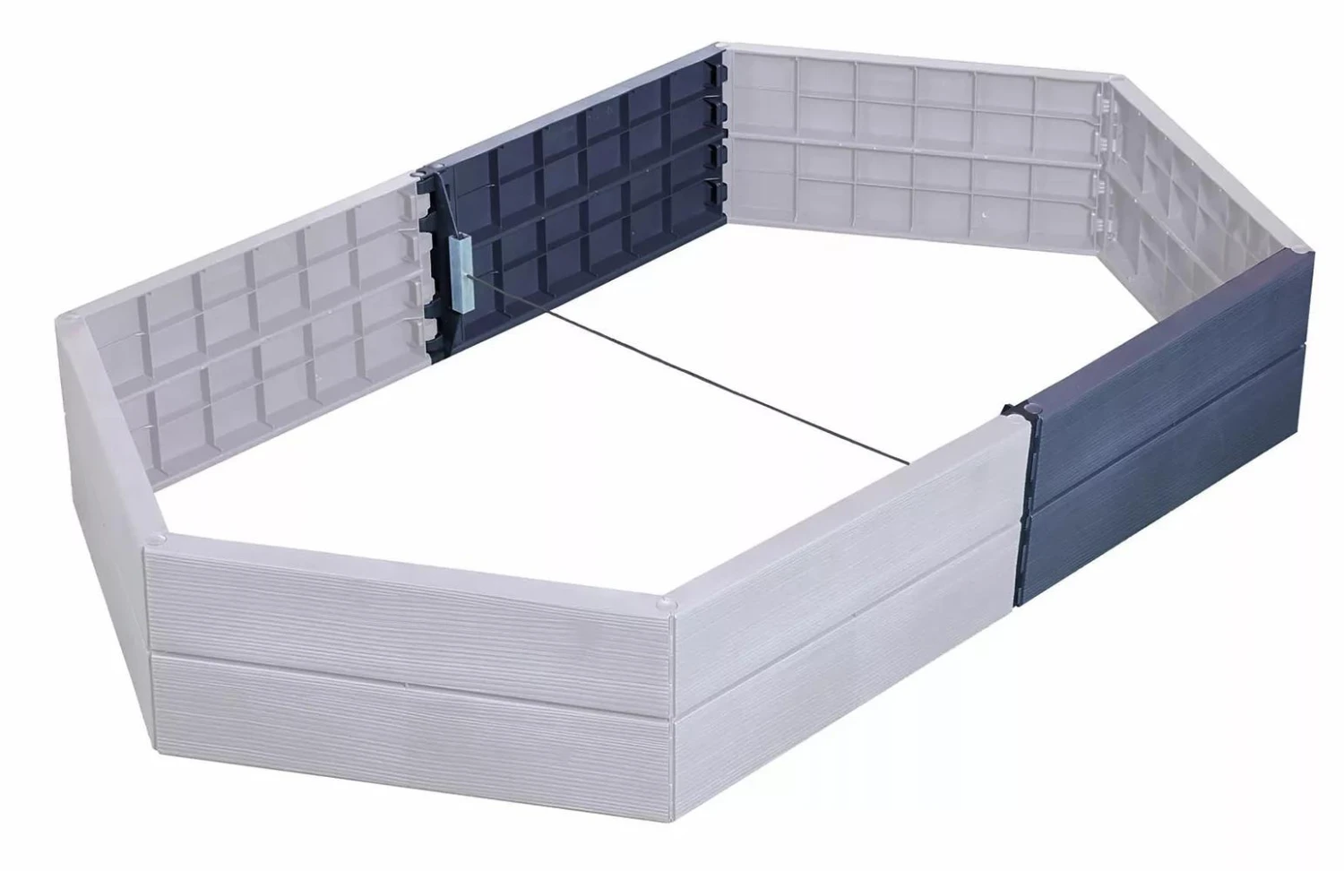 Extension Kit For The Exaco Hexagonal Raised Garden Bed Planter