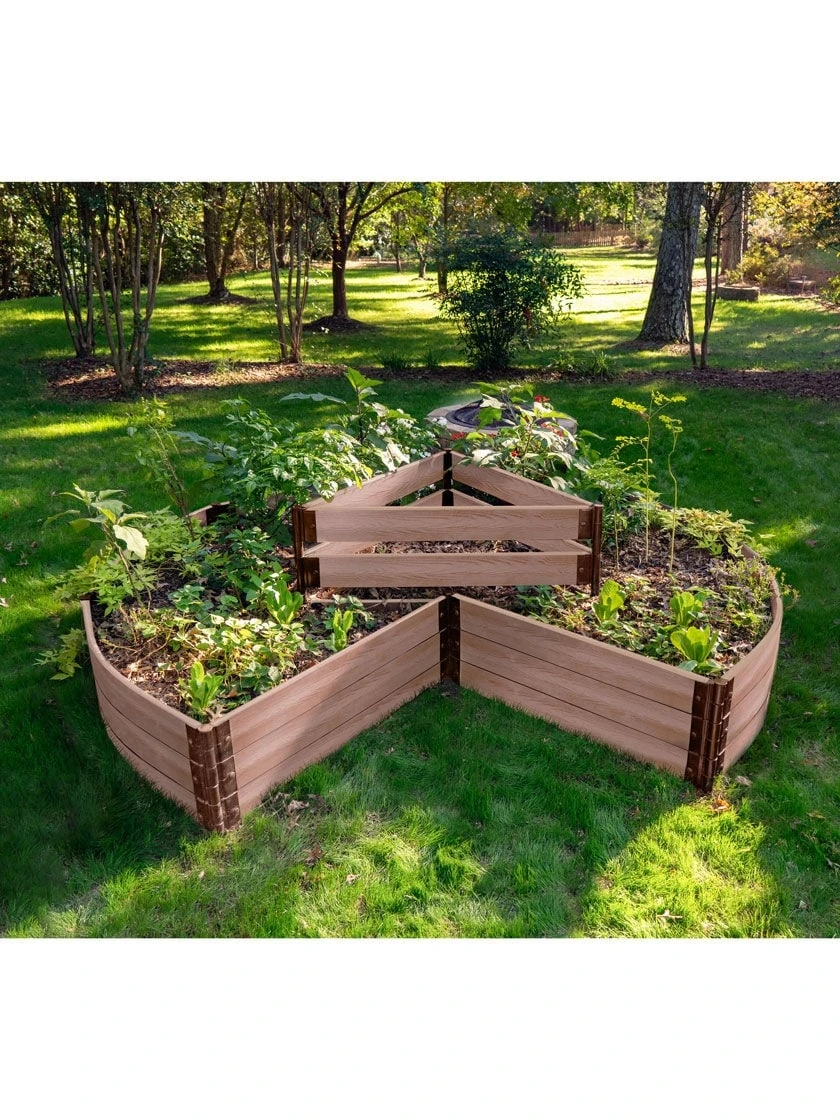 Classic Sienna Circle Keyhole Garden With 2" Boards - Image 2