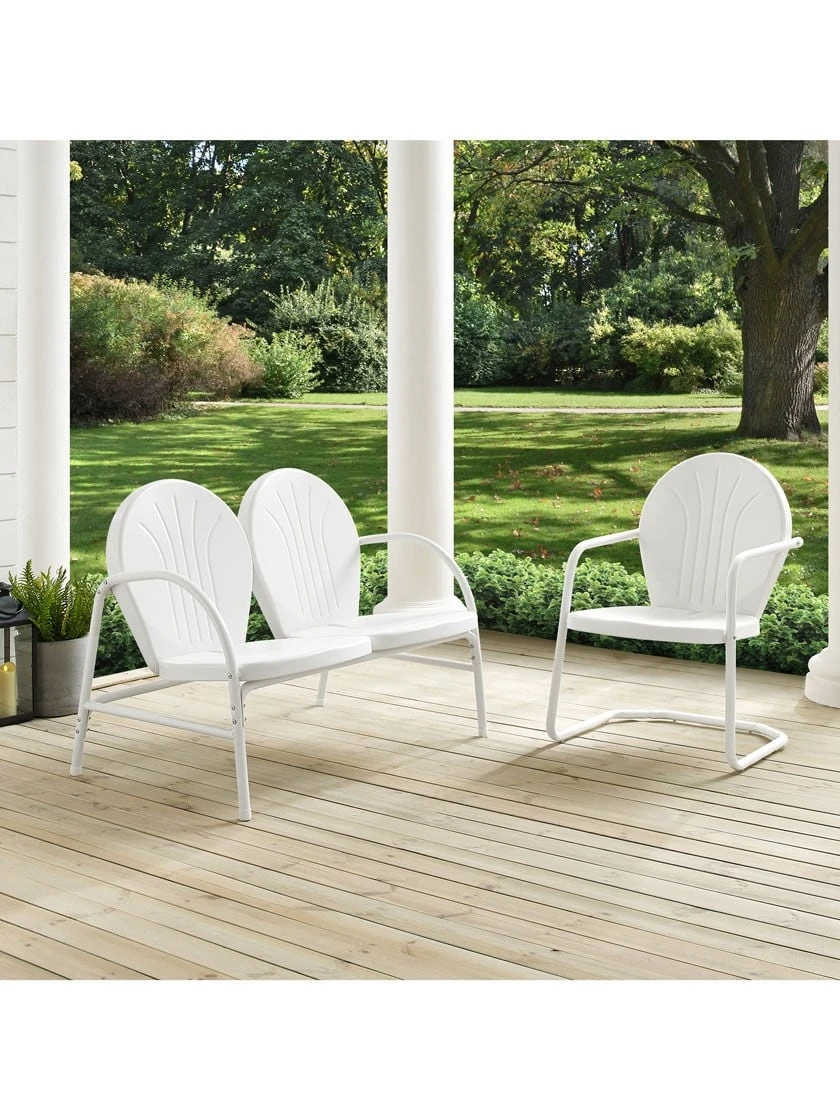 Crosley Griffith Loveseat & Chair Outdoor Seating Set - Image 3