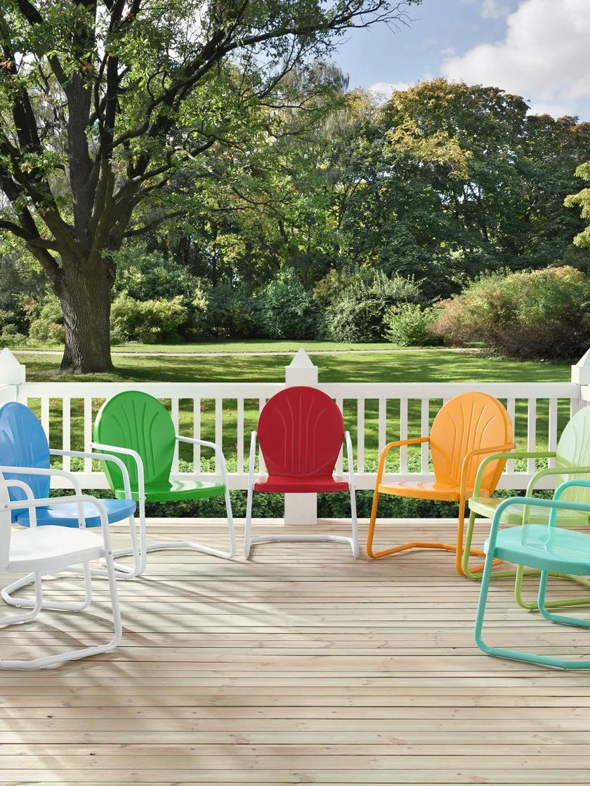 Crosley Griffith Metal Outdoor Chair - Image 6