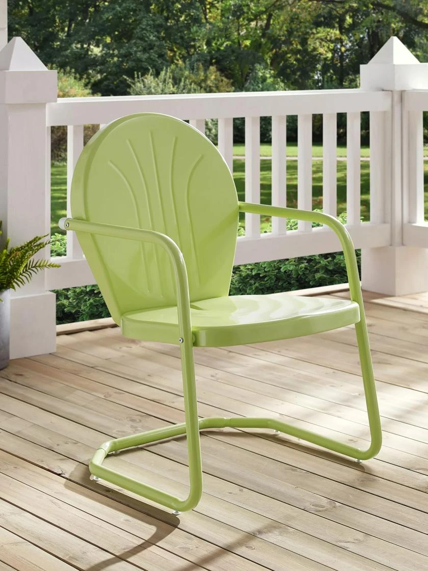Crosley Griffith Metal Outdoor Chair - Image 4