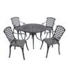 Crosley Sedona Five-Piece Outdoor Dining Set With High Back Armchairs