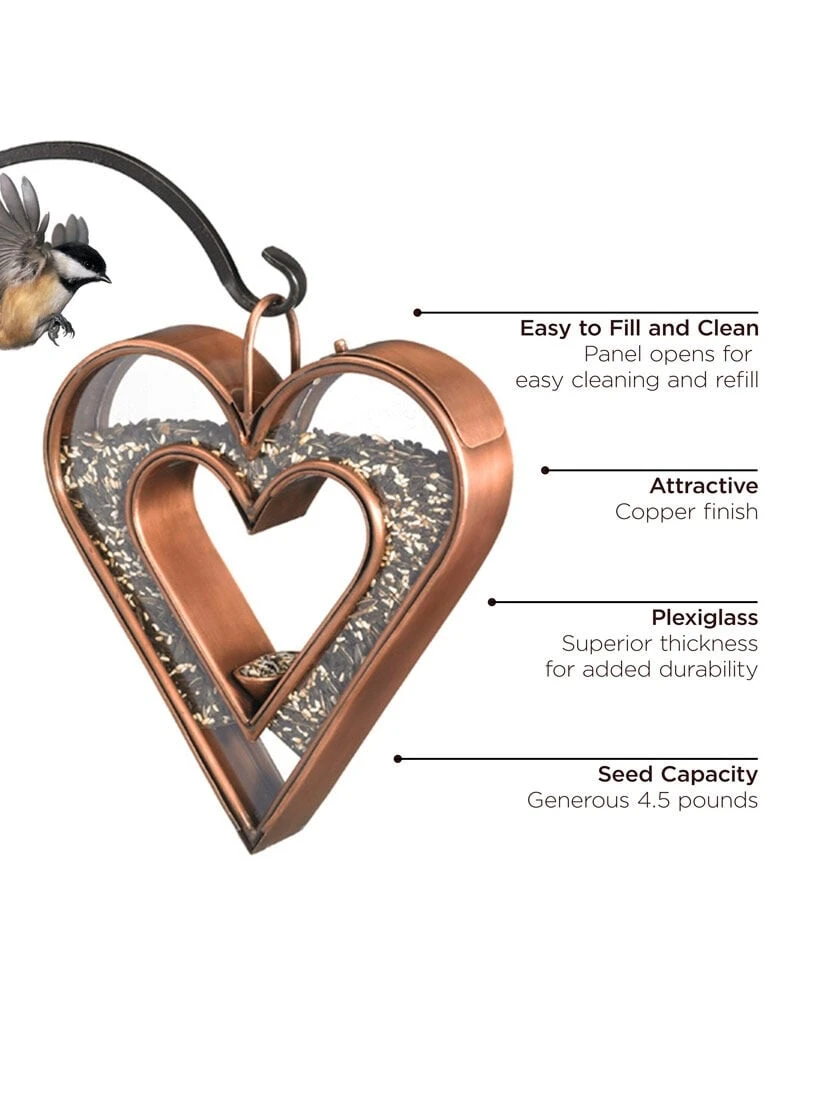 Fly-Thru™ Bird Feeder With Copper Finish - Image 4