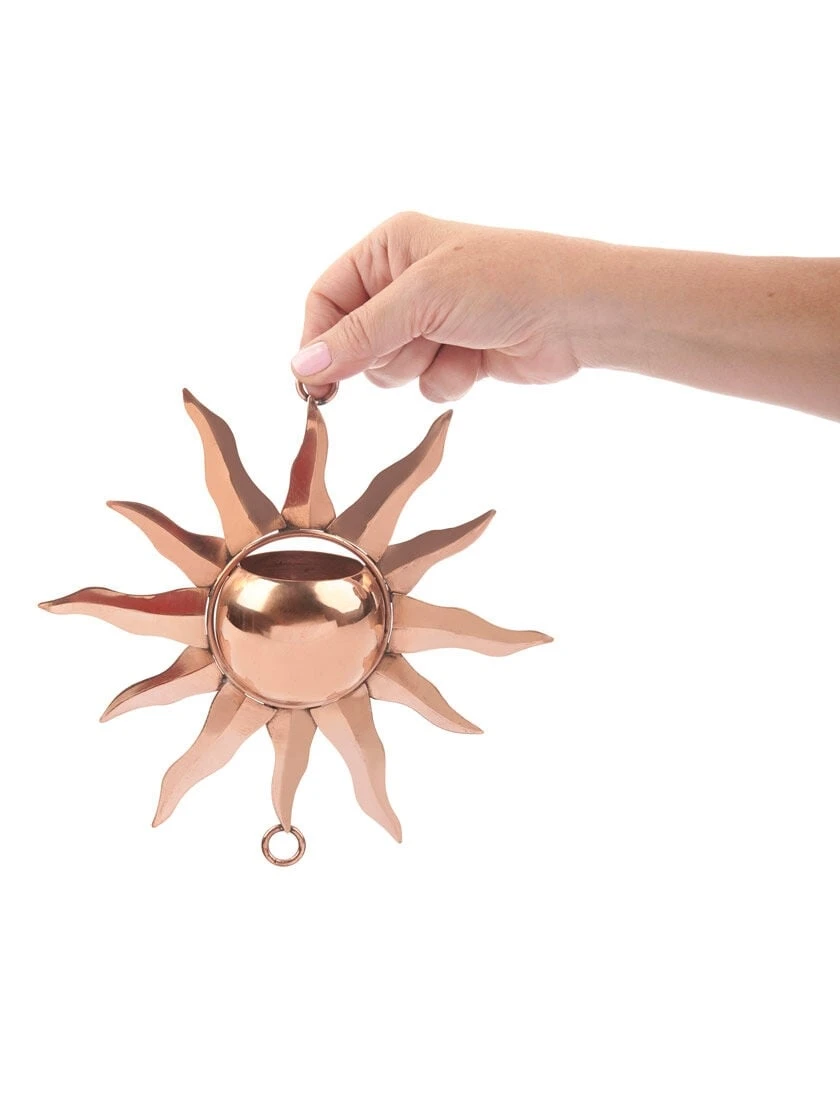 Sun Pure Copper Rain Chain, 8-1/2' - Image 2