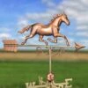 Galloping Horse Copper Weathervane