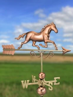 Galloping Horse Copper Weathervane