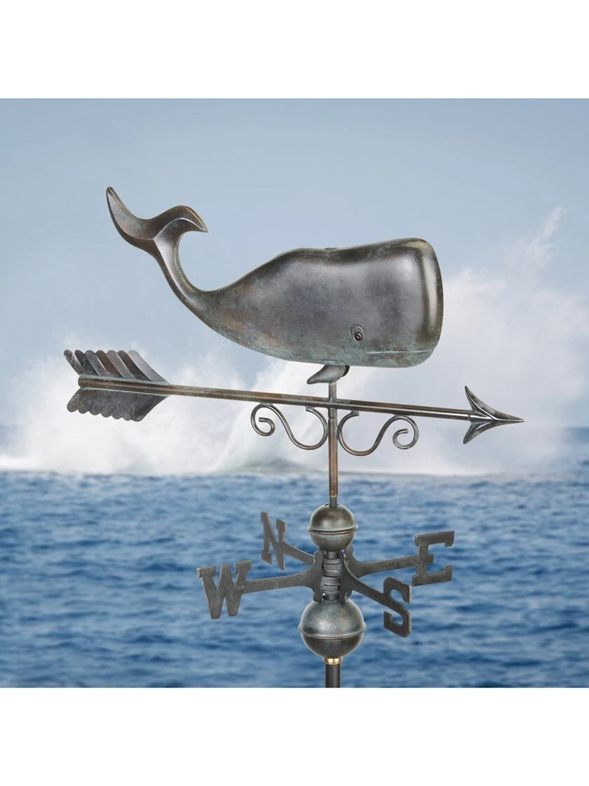 Save The Whales™ Copper Weathervane - Image 3