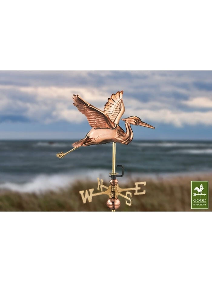 Blue Heron Cottage Copper Weathervane - Image 4