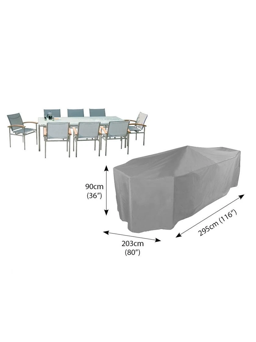 Bosmere Patio Set Cover Rectangle/Oval 8-Seat - Image 2