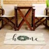 FoFlor Home With Wreath Mat, 23" X 36"