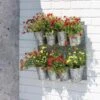 8 Pot Metal Wall Planter