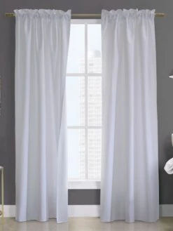 Prescot Pole Top Insulated Curtain Panels 80" X 84", Set Of 2