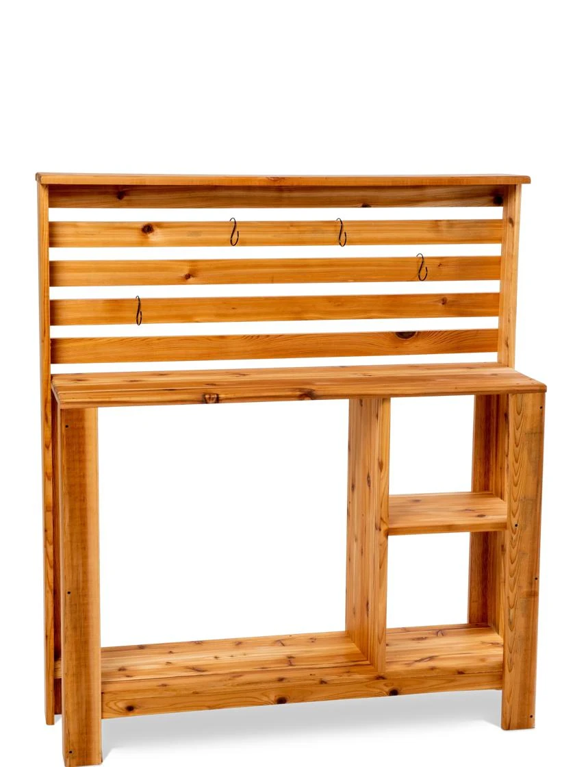Gardener’s Supply Tall Cedar Potting Bench - Image 3