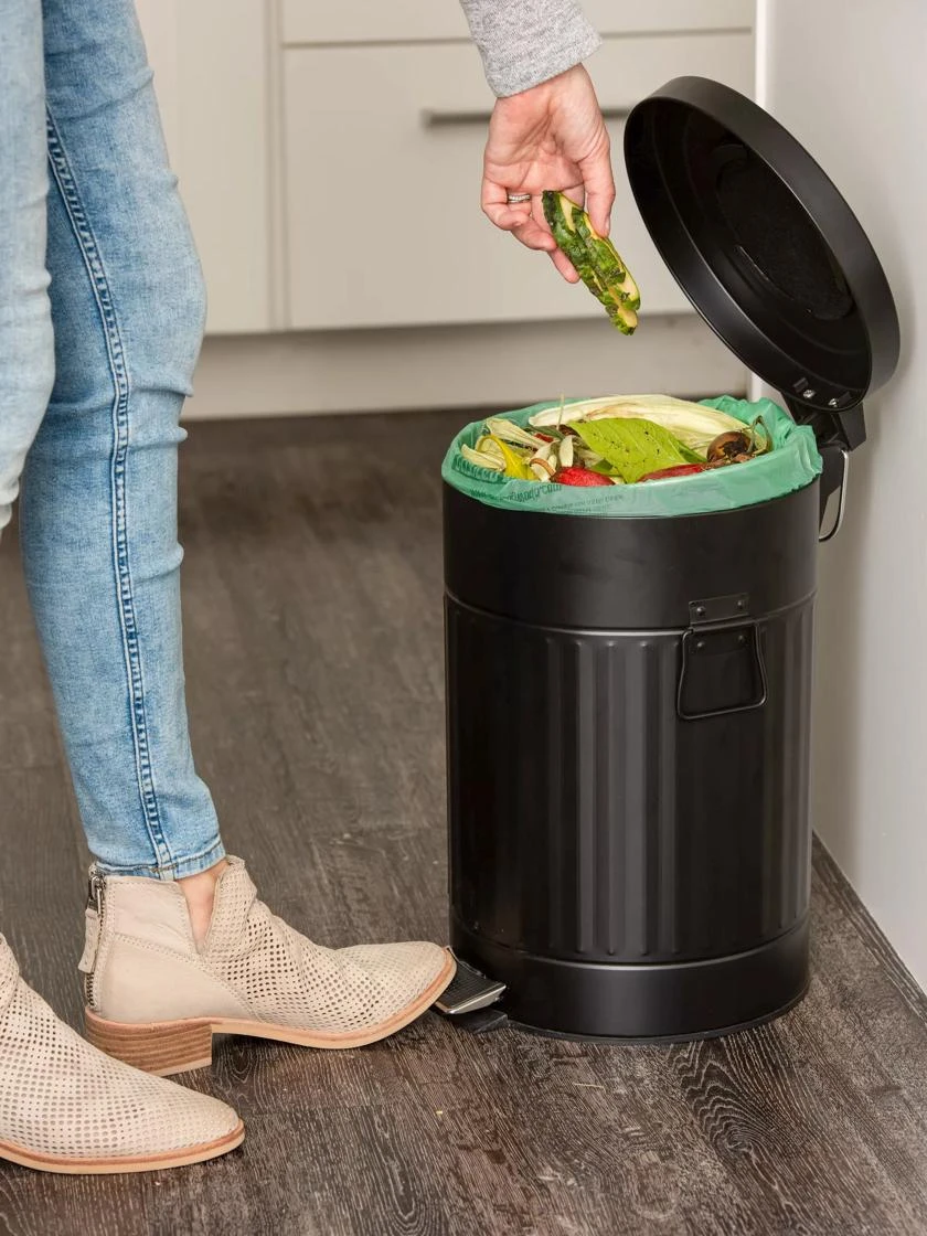 Pedal Pop Compost Can With Biobags, Set Of 2 - Image 5