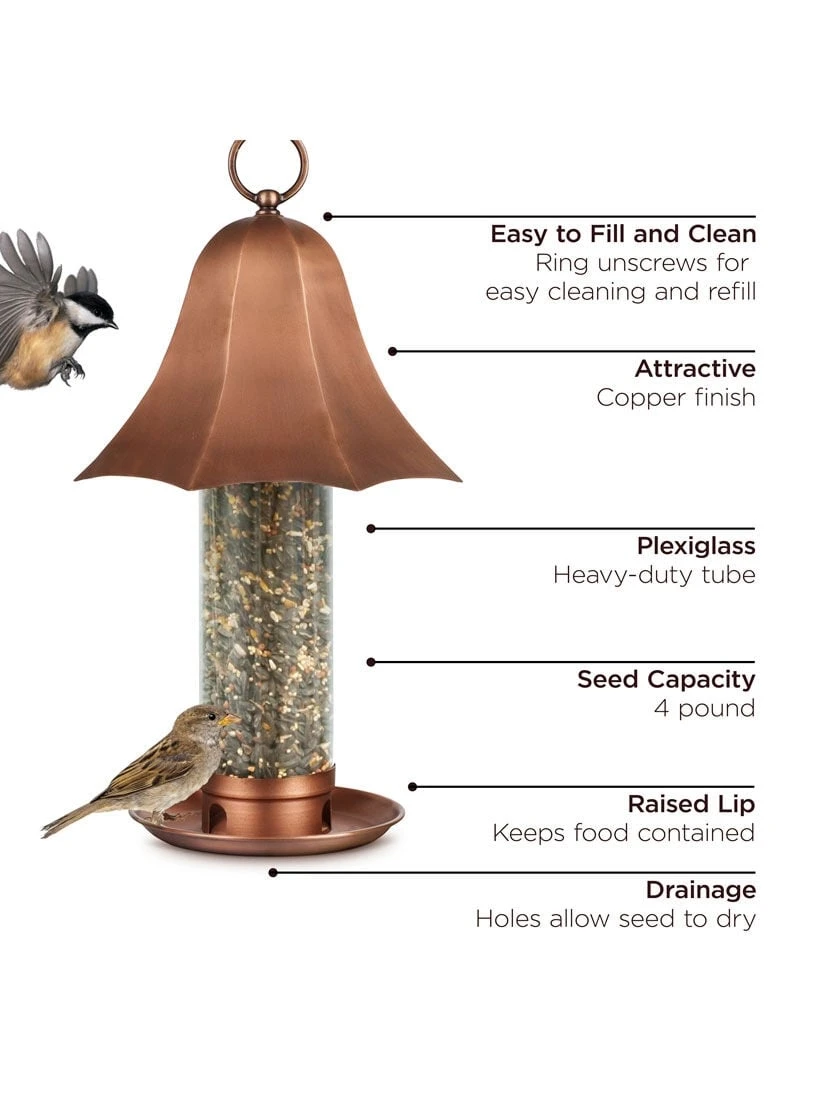 Bell Tube Bird Feeder - Image 3