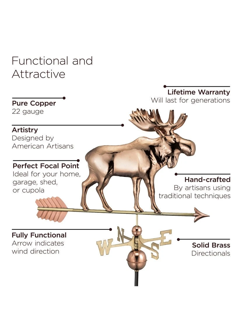 Moose With Arrow Weathervane - Image 2
