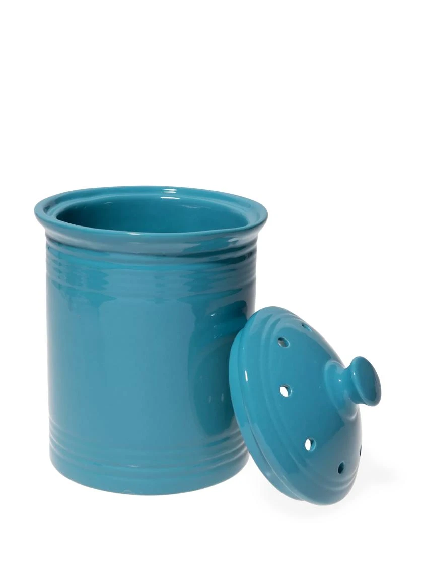 Ceramic Ribbed Compost Crock - Image 2