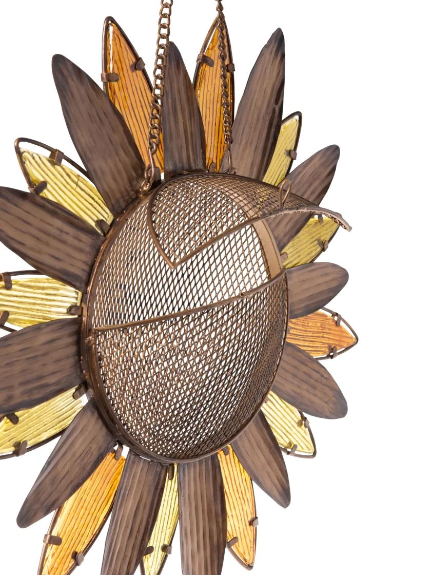 Glass Petal Sunflower Bird Feeder - Image 3