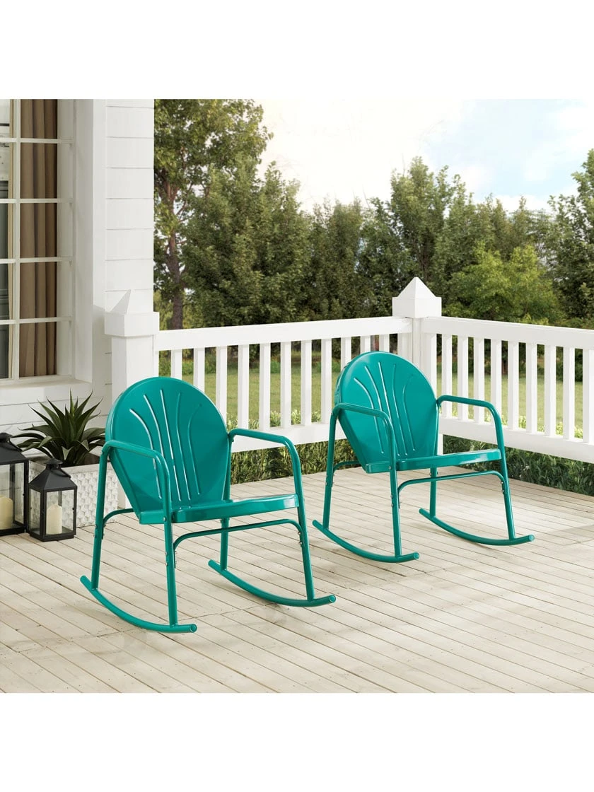 Crosley Griffith 2-piece Outdoor Rocking Chair Set - Image 6