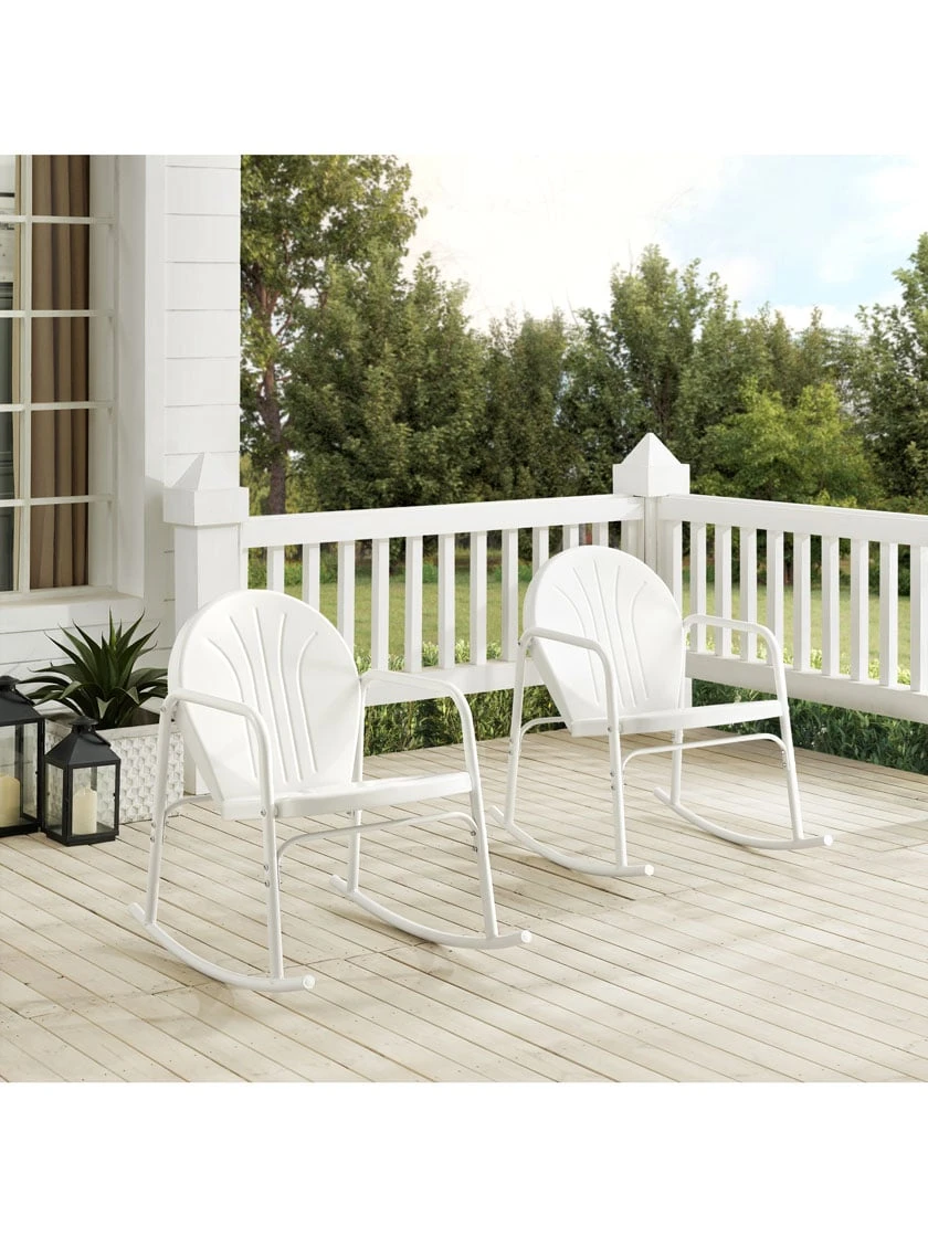 Crosley Griffith 2-piece Outdoor Rocking Chair Set - Image 8