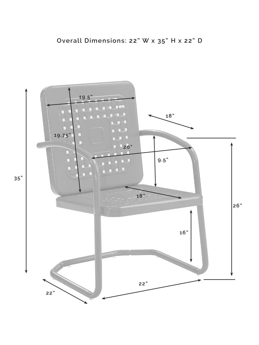 Crosley Bates 5-piece Outdoor Dining Set - Image 9
