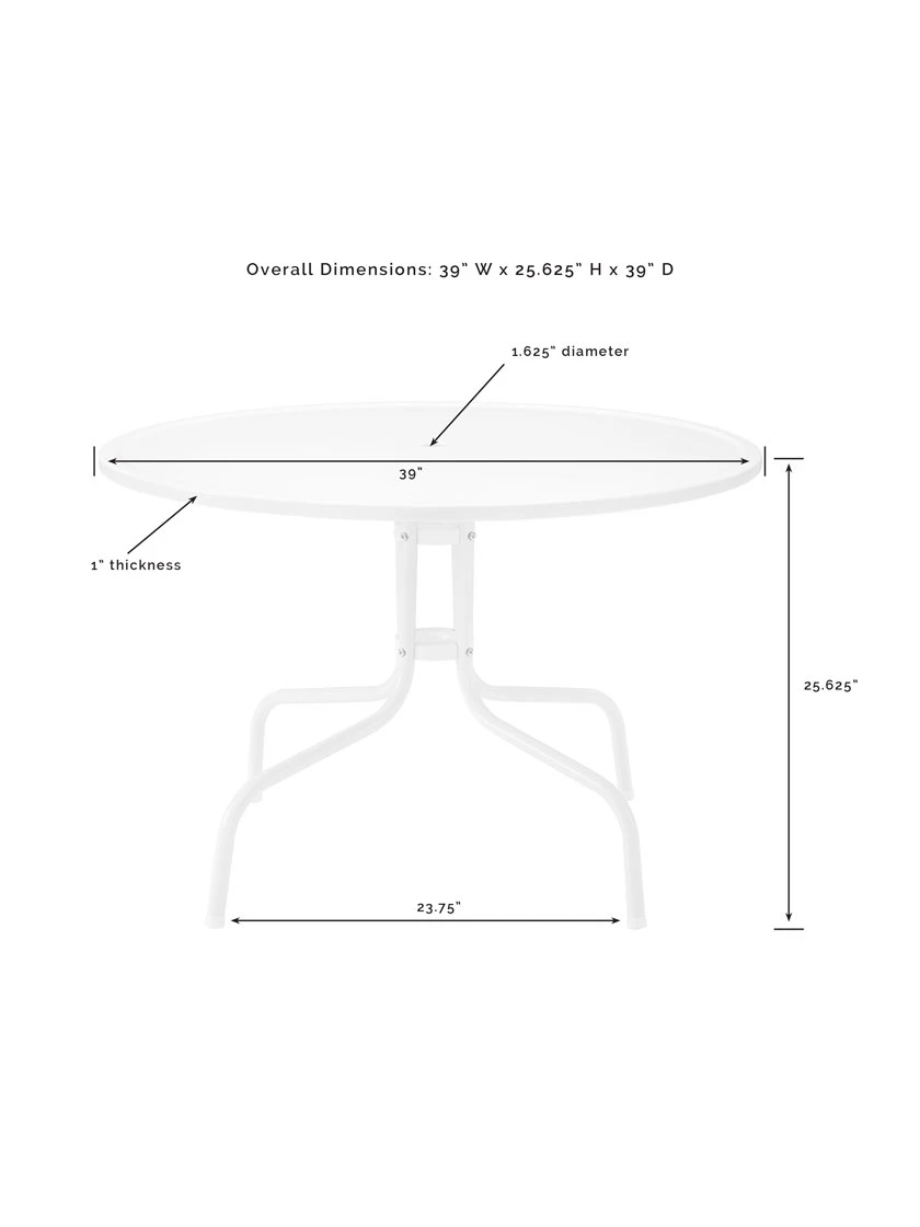 Crosley Bates 5-piece Outdoor Dining Set - Image 10