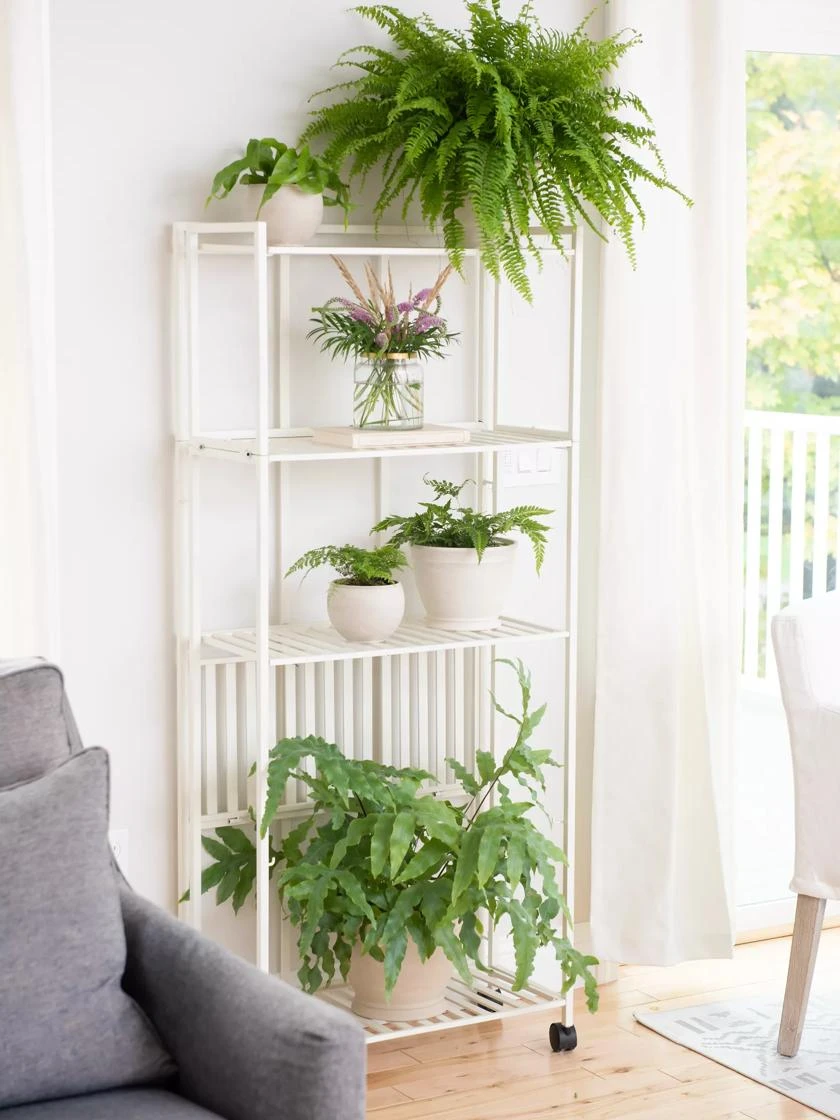 Oslo 4-Tier Plant Stand With Folding Shelves - Image 2