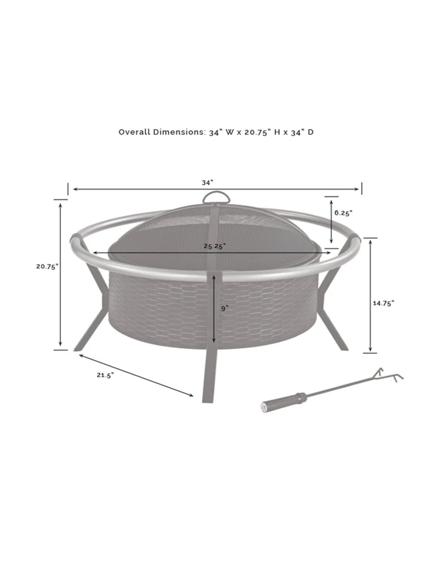 Crosley Yuma Firepit - Image 5