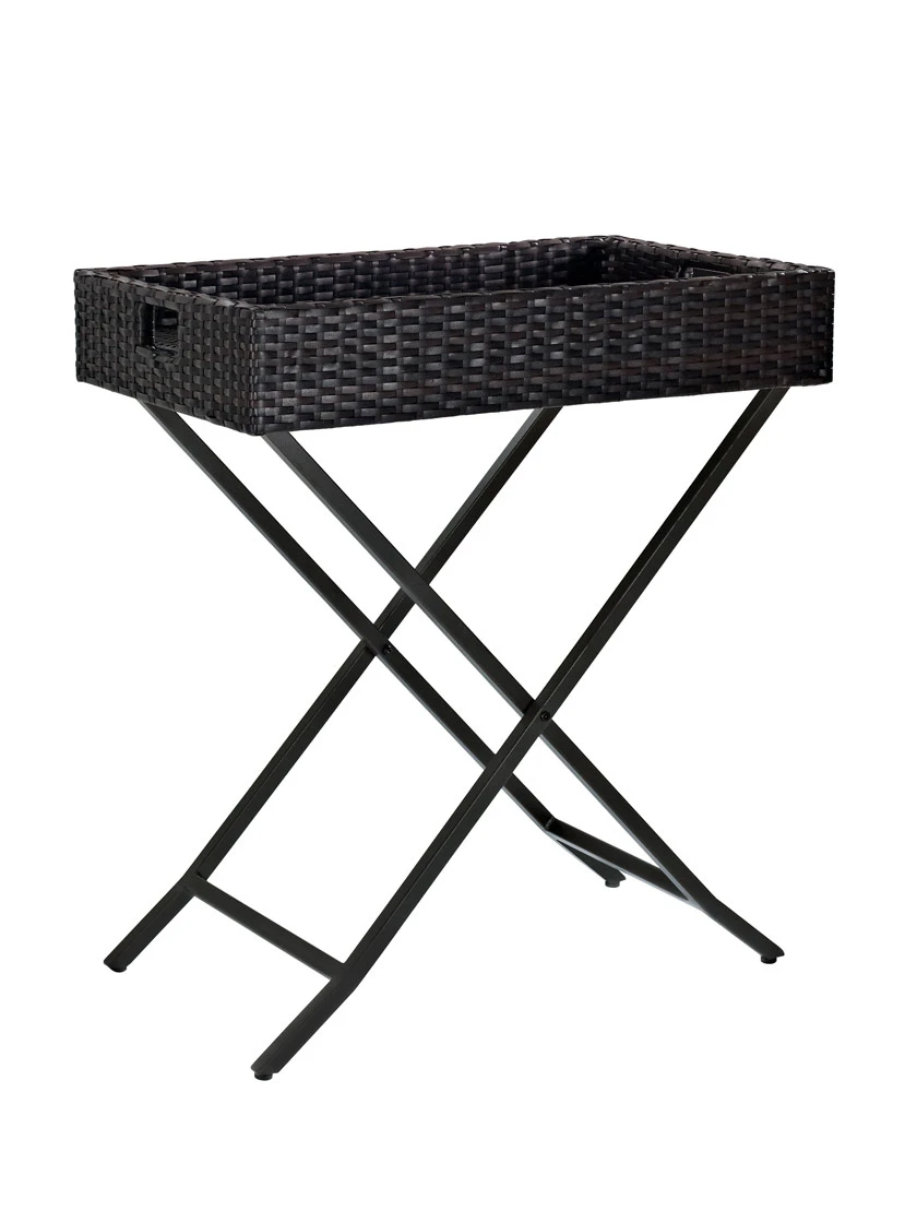 Crosley Palm Harbor Outdoor Wicker Butler Tray - Image 3