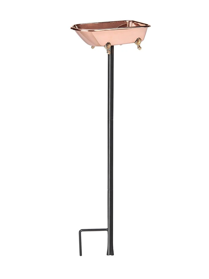 Copper Bathtub Birdbath - Image 3