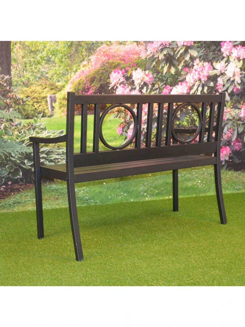 Gramercy Outdoor Metal Bench - Image 6