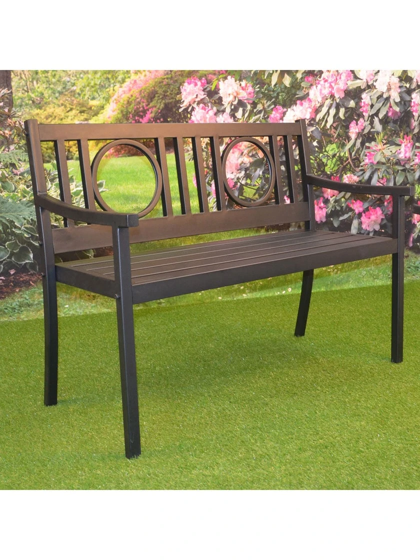 Gramercy Outdoor Metal Bench - Image 2