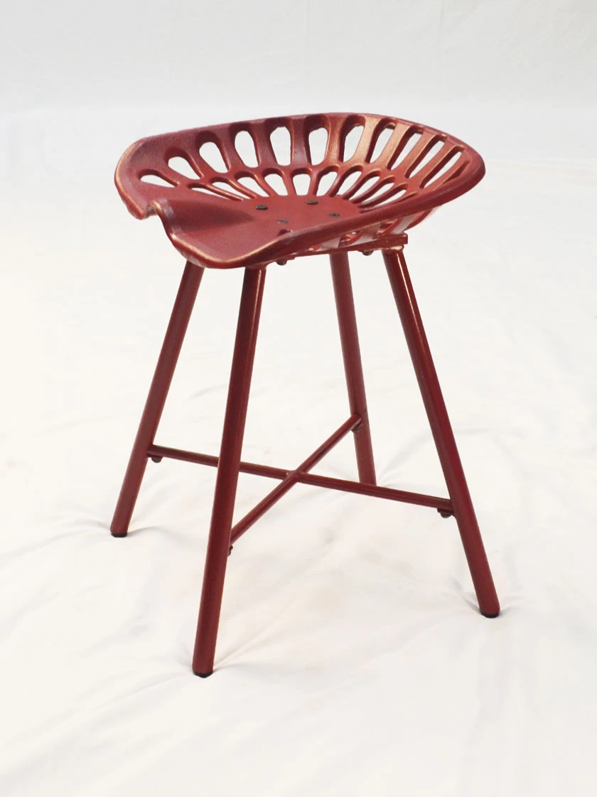 Rustic Dylan Stationary Tractor Seat Stool - Image 6