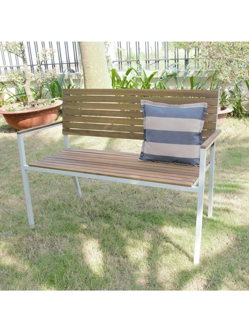 Braylee Metal And Wood Garden Bench - Image 2