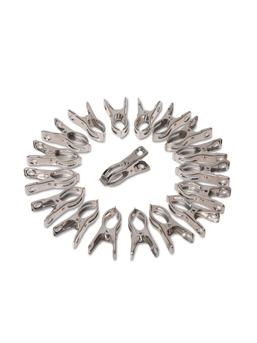 Metal Medium Garden Clips 2.25", Set Of 18 - Image 3