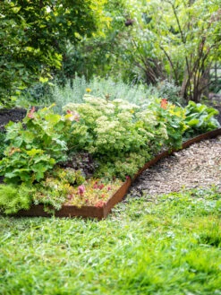 Corten Angle Landscape Edging 44", Set Of 2