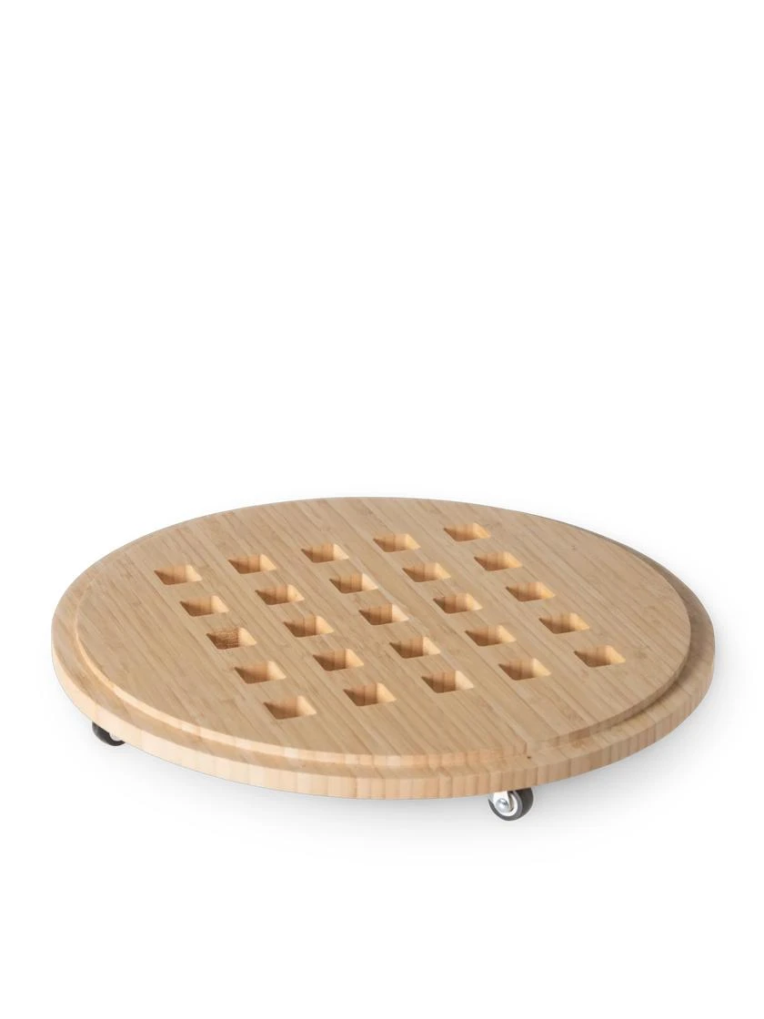 Bamboo Plant Caddy Round, 15.75" - Image 4